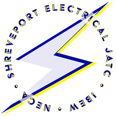 Shreveport Electrical JATC Logo - Yellow, Cobalt Blue and White - Electrician Training Shreveport - Bossier City Louisiana 